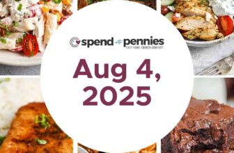 Weekly Meal Plan Aug 4, 2025