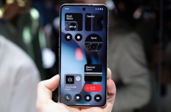 A tiny, playful dot-matrix display within the firm’s costliest telephone but